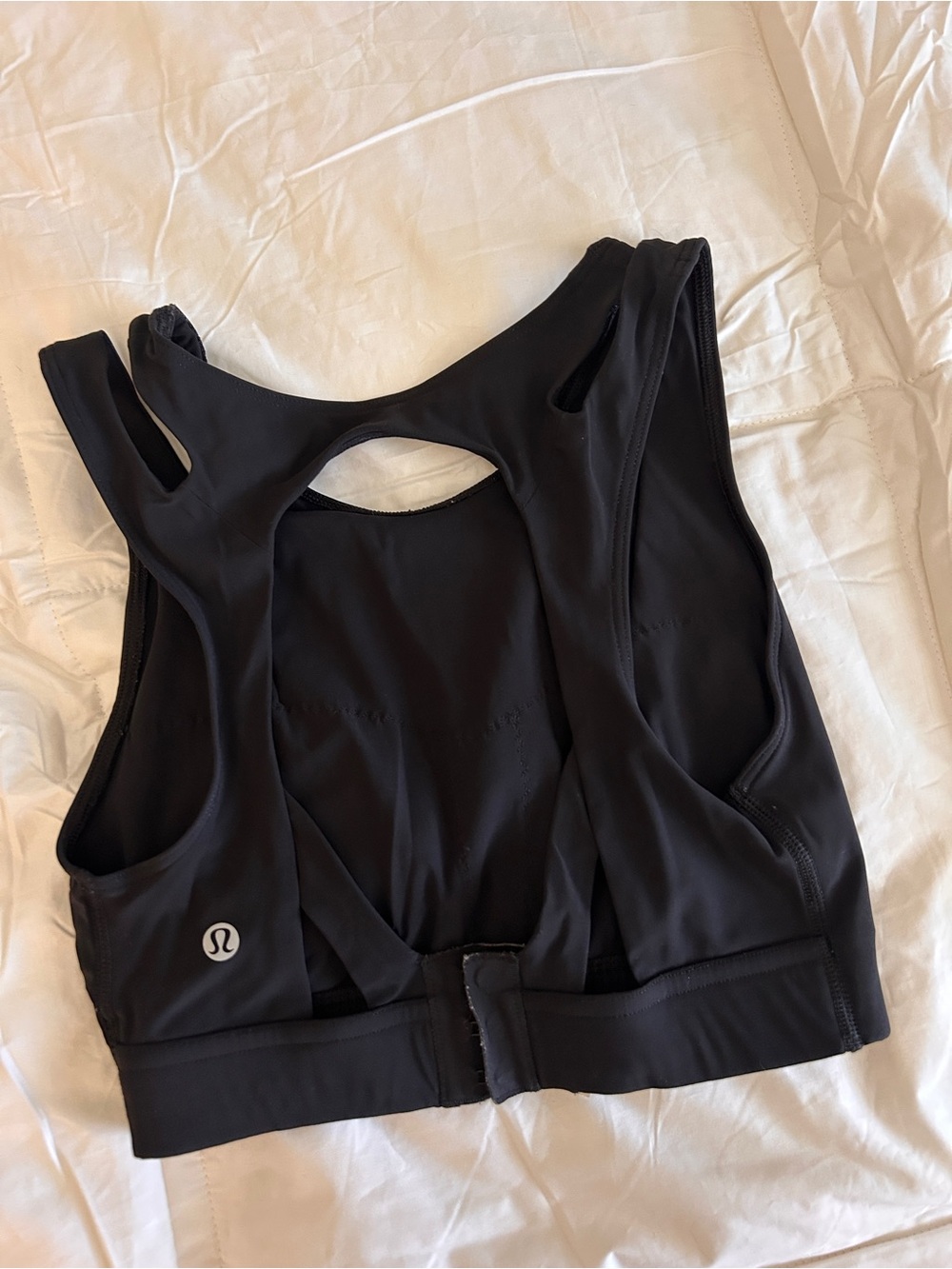 lululemon athletica Black Cutout Racerback Sports Bra